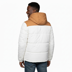 Veste matelassée personnalisée en coton rembourrée à capuche imperméable coupe-vent au design unique de la rue principale OEM pour hommes - Product Image 6