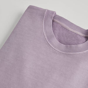 Nueva Sudadera de Cuello Redondo Lisa de Algodón Combinado para Unisex, Sudadera con Logotipo Bordado Personalizado y Serigrafía para Hombre y Mujer - Product Image 6