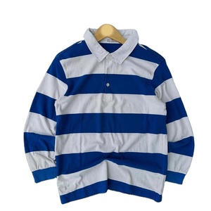 Camiseta de Rugby Premium para Hombre, 240 GSM, Algodón Grueso, Cuello Rojo y Blanco, Panel en el Pecho Azul Marino, Bordado con Logotipo Personalizado, Camisetas de Polo de Rugby para Hombre - Product Image 2