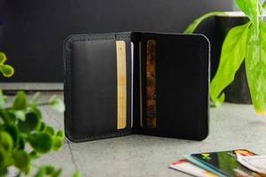 Estuche de cuero para tarjetas de crédito para hombres o mujeres, Tarjetero con nombre y logotipo personalizado, 2017 - Product Image 4