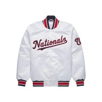 Nouvelle veste universitaire de haute qualité, style décontracté pour homme, blanc et bleu, veste en satin ou en laine avec logo personnalisé pour un look élégant