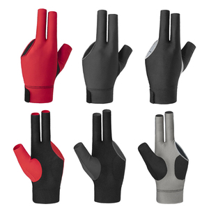 Alta calidad transpirable bajo precio 3 dedos guantes de billar al por mayor logotipo personalizado guantes de billar - Product Image 3
