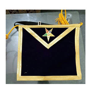 Masonic regalia สายสะพายกุหลาบ30th องศาผ้าคาดเอวปักลายด้วยมือสีดำผ่านมาโดยช่างก่ออิฐผ้ากันเปื้อนผ้าไหมสีฟ้าปักเงิน - Product Image 4