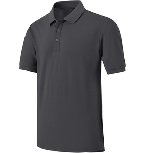 Nuevo diseño 100% algodón Turn Down Collar manga corta hombres estándar Polo camiseta calidad superior y precio barato - Product Image 4