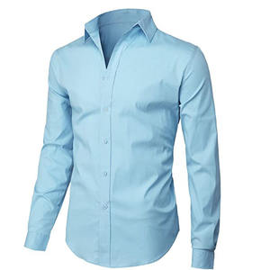 Dernière mode porter adultes garçons hommes chemises habillées 100% coton séchage rapide extérieur rue Style chemise à boutons - Product Image 1