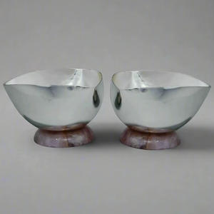 Premium Quality <b>Silver</b> <b>Bowl</b> Elegant Handmade Centerpiece For Dining Table Living Room Kitchen And Home Display - Product Image 1