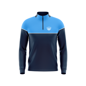 Mélange personnalisé 1/4 quart Zip hommes à manches longues sweat Hurling GAA demi-zip haut veste surdimensionné haut vêtements de football - Product Image 4