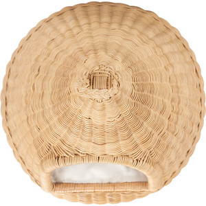 Casa para Gatos Colgante de Ratán Tejida a Mano, Cama para Mascotas de Mimbre Natural con Cojín para Decoración del Hogar, Hecha por VgreenArt en Vietnam - Product Image 3