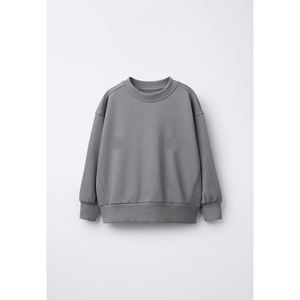 Conjunto de Sudadera y Pantalones de Chándal de Algodón Oversize Liso al por Mayor, Estilo Nuevo, de Dos Piezas, con Sudadera con Capucha y Cuello Redondo - Product Image 2