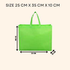 Sac fourre-tout Spunbond non tissé avec gousset fourre-tout d'épicerie réutilisable | Personnalisable et coloré - Product Image 2