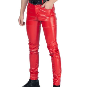 Pantalones de Cuero para Hombre, Ligeros, Diseño Clásico y Elegante, Sensación Relajada, Uso Diario Informal - Product Image 1
