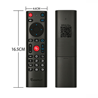 BOXPUT BPR3S Plus Souris Air 2.4G BT Double Mode Portée 10m 4 Boutons Commande Vocale Apprentissage IR pour Boîtier Android TV PC OEM/ODM