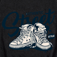 Kaos Pria Kasual Streetwear Oversize Vintage Grafis Cetak Sepatu Retro Acid Wash Lengan Reguler Longgar 100% Katun Jersey