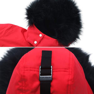 Veste parka matelassée en laine tricotée pour femme, style moderne et confortable, avec fermeture éclair, poche, capuche et poignets élastiques - Product Image 3