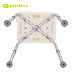 Silla de ducha blanca ajustable en altura con succión, capacidad de 100kg, accesorio de almacenamiento portátil para el hogar, equipo de seguridad para el baño - Product Image 3