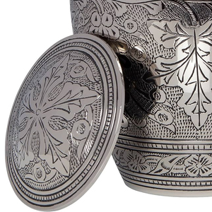 Export Quality Urns New Arrival Aluminium Funeral Cremation Urns Human <b>Ashes</b> Luxury Metal Cremation Urn for Sale 100% - Product Image 4