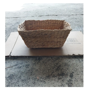 Modern Eco-friendly Rectangle and <b>Square</b> Seagrass <b>Wicker</b> Storage Boxes Hand Woven Water Hyacinth Collection <b>Baskets</b> - Product Image 6