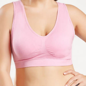 2024 nouveau soutien-gorge de sport rose de haute qualité pour les femmes sans couture Yoga Fitness Gym porter séchage rapide grande taille respirant durable pour - Product Image 3