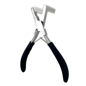 Tape in Pliers <b>Hair</b> Extensions Pliers Stainless Steel Flat Surface Extensions Tape Sealing Clamp Pliers <b>Tool</b> - Product Image 3