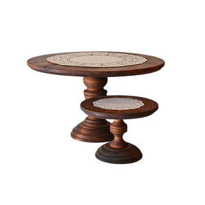 Soporte para Tartas y Postres de Madera y Aluminio para el Hogar, Bodas y Fiestas de Cumpleaños, Soporte para Tartas a un Precio Asequible - Product Image 3