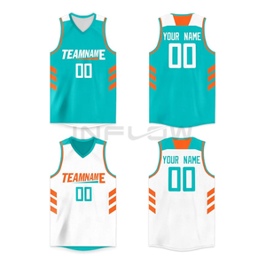 Conception personnalisée Basketball Jersey Sublimation Youth Team Pattern Uniforms Sets Basketball Apparel 100% Polyester - Product Image 3