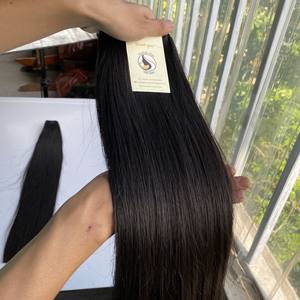 Mechones de pelo de templo indio sin procesar, pelo alineado de cutícula virgen, 12A, sin enredos, sin caída, doble estiramiento - Product Image 6