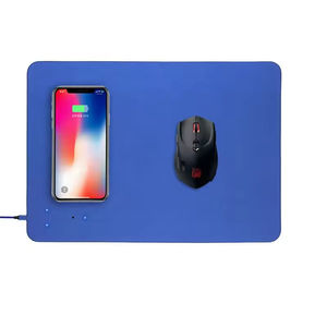 Custom Smart PU Leather Wireless Charging <b>Mouse</b> <b>Pad</b> with Wrist Rest in Stock - Product Image 3