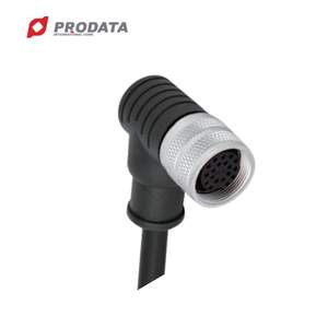 Cable Pre-moldeado Impermeable IP67 de 30A 60V con Conector Hembra M16 Código A/B en Ángulo Recto para Uso Automotriz - Product Image 1