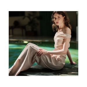 Venta caliente Pantalones de mujer Rectos Leon Pantalones de pierna ancha Talla S M L Ropa de mujer de alta calidad Whiteant Vietnam Mayorista - Product Image 1