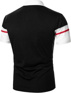 เสื้อยืดสำหรับผู้ชายเสื้อโปโลแห้งเร็วระบายอากาศได้ดีผ้าคอตตอนโพลีเอสเตอร์ธรรมดางานกอล์ฟงานปักลายสีพื้นขนาดสำหรับผู้ชาย - Product Image 3