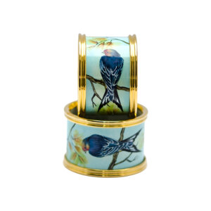 Vente chaude Belle Métal Personnalisé Imprimé Rond De Serviette De Noël Décor De Table De Mariage - Product Image 1