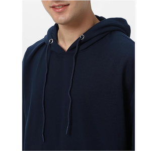 เสื้อฮู้ดดี้ผู้ชายผ้าฝ้าย 100% สกรีนโลโก้ตามสั่ง แบบหนา สไตล์ลำลอง ดีไซน์เปล่า ทรงหลวม ไหล่ตก พร้อมเชือกผูกสองชั้น - Product Image 1