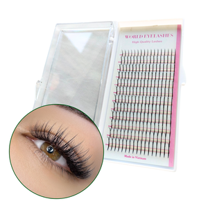 12 líneas Wispy Mink Spike Lash Fan extensión de pestañas 2023 nuevo producto 0,07mm volumen pestañas individuales 7mm a 18mm superventas - Product Image 2