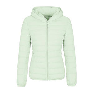 Haute Qualité 100% Nylon Femme Duvet D'oie Rembourrage Épais Coupe-Vent Bulle Puffer Vers Le Bas Plume Veste Femmes - Product Image 5