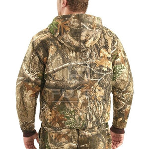 Sweat à capuche d'hiver décontracté à séchage rapide en polyester et coton léger avec col à capuche avec motif solide pour la chasse en vente - Product Image 4