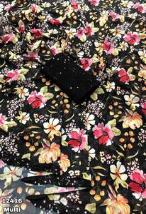 Elegante Sari indio con bordado exquisito, atuendo perfecto para mujer para bodas, fiestas y festivales a los mejores precios asequibles - Product Image 5