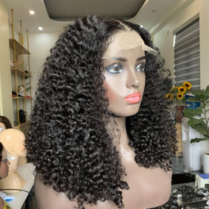 100% Vietnamese Human <b>Hair</b> <b>Extension</b> Remy and Virgin <b>Hair</b> Eurasian Curly Frontal Lace <b>Wig</b> - Product Image 1