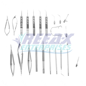 REEAX ENTERPRISES Instrumentos microquirúrgicos oftálmicos oculares de acero inoxidable reutilizables la base de herramientas quirúrgicas - Product Image 1