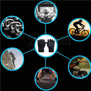 2024 High Quality Custom Logo Training <b>Gloves</b> for Men and Youth Sports Enthusiast Leather <b>Weight</b> Lifting Work Wear - Product Image 6