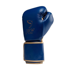 Latest Model Kickboxing Sparring Fly <b>Blue</b> Boxing Gloves For Sale Custom Brand Logo Personalized Sports PU Leather Muay Thai - Product Image 6