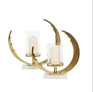 Casamarbury Modern Natural Marble <b>Candlestick</b> Candle <b>Holder</b> Carved Decoration Room Sales Office Living Room Tabletop Decoration - Product Image 3