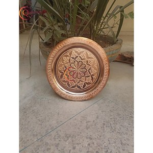 Bandeja de servicio de cobre para Hotel, bandeja chapada en almacenamiento de lujo personalizada, servicio de Hotel de lujo, decoración de boda, bandeja de utensilios de cocina - Product Image 3