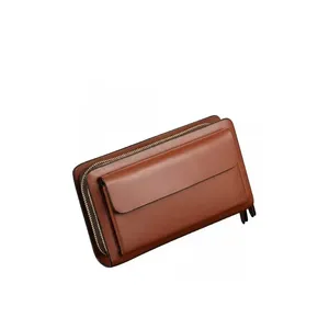 Cartera de Cuero Larga para Hombre, Tipo Clutch, para Viaje - Product Image 1