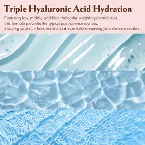 Nettoyage en profondeur des pores, soin de la peau coréen, nettoyant visage sans huile pour peaux sensibles, Elishacoy Moist up, nettoyant moussant purifiant pour le visage - Product Image 3