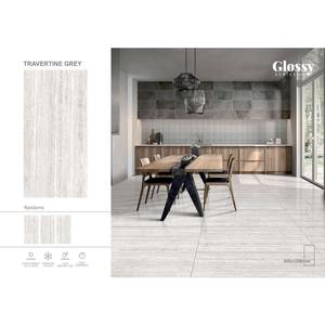 Carreaux de sol en porcelaine Full Body crème brillant 600x1200mm pour bâtiments de luxe - Product Image 6