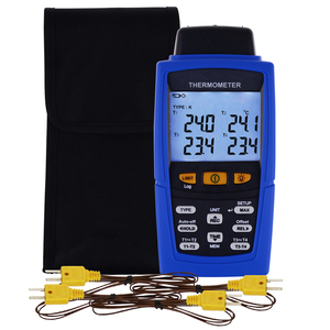 Termómetro termopar digital de 4 canales de alta calidad Datalogger K /J/ T / E/ R / S/ N tipo 16.800 registro de datos - Product Image 1