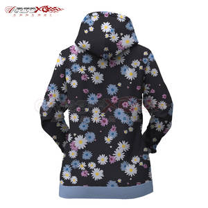 Sweat à capuche respirant pour femmes avec illustration de sublimation personnalisée et sweat à capuche de sublimation à la mode de style Streetwear léger - Product Image 4