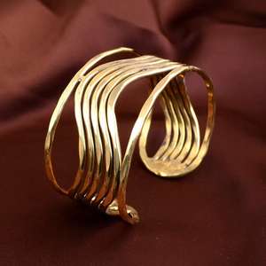 Bracelet en métal fait main, bijoux inspirés de la sculpture moderne chinoise pour femmes, style ethnique bohème, export en gros, qualité supérieure - Product Image 6