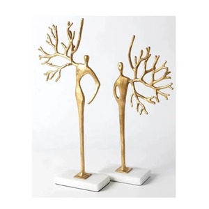 Estatuilla de estilo antiguo, objeto de mesa, acento decorativo elegante para el hogar moderno de lujo, oficina, sala de estar, estantes y Mesa - Product Image 5