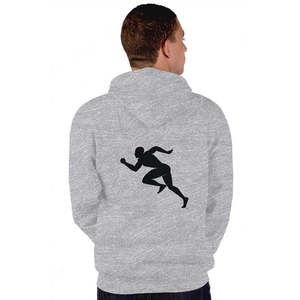 Sudadera con capucha y cremallera de felpa francesa para hombre, talla XS, diseño bordado, forro ecológico antiarrugas, color liso, con etiqueta personalizada - Product Image 2